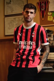 Puma Red 2024-25 AC Milan Home Authentic Shirt - Image 5 of 8