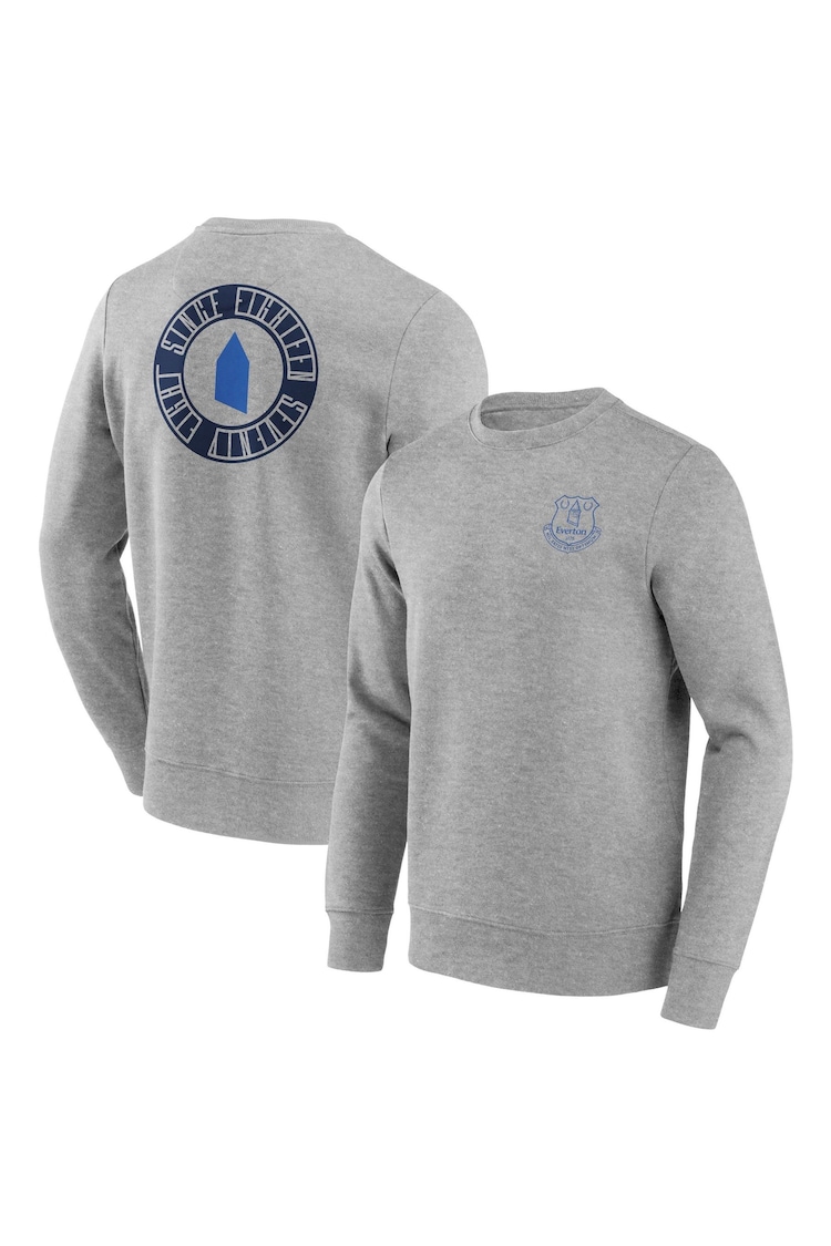 Fanatics Grey Everton Revolve Front & Back Graphic Sweatshirt - Image 1 of 3