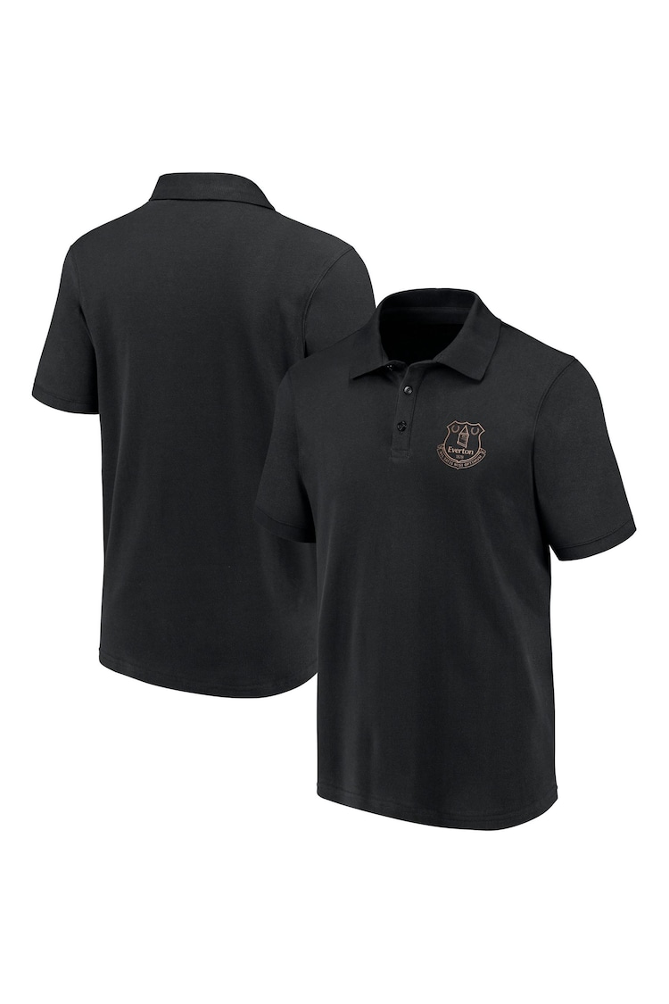 Fanatics Everton Essentials 100% Cotton Black Polo Shirt - Image 1 of 3