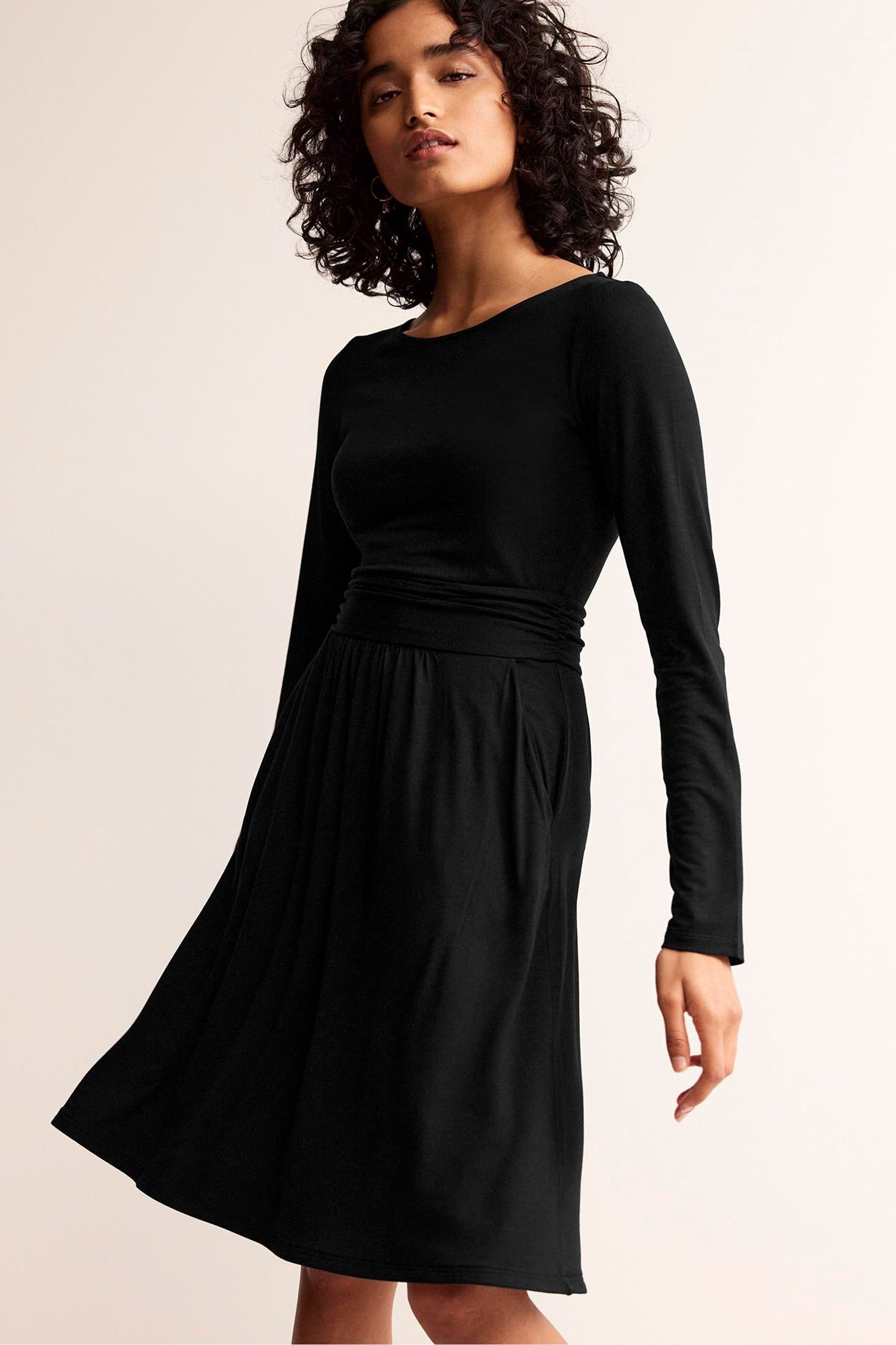 Buy Boden Black Amelie Long Sleeve Dress from Next Luxembourg