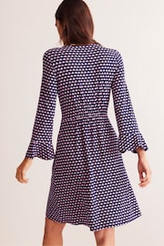 Boden Pink Flute Sleeve Jersey Dress - Image 2 of 5