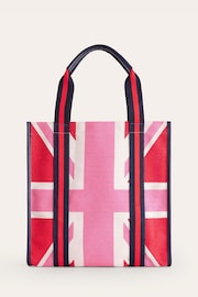 Boden Red Canvas Tote Bag - Image 2 of 4