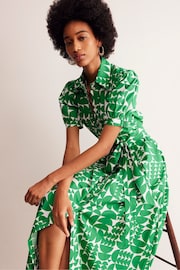 Boden Green Alexa Maxi 100% Cotton Shirt Dress - Image 2 of 6