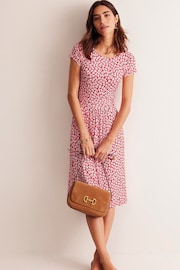 Boden Red Amelie Jersey Dress - Image 4 of 5