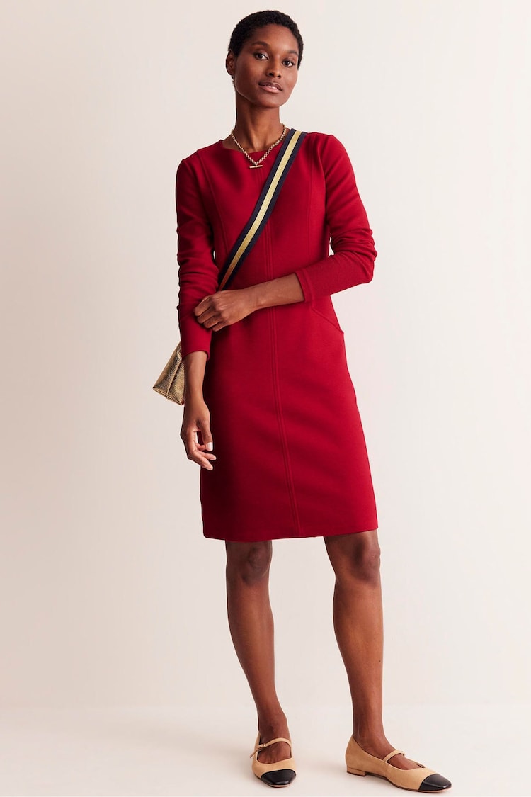 Boden Red Ellen Ottoman Dress - Image 1 of 5