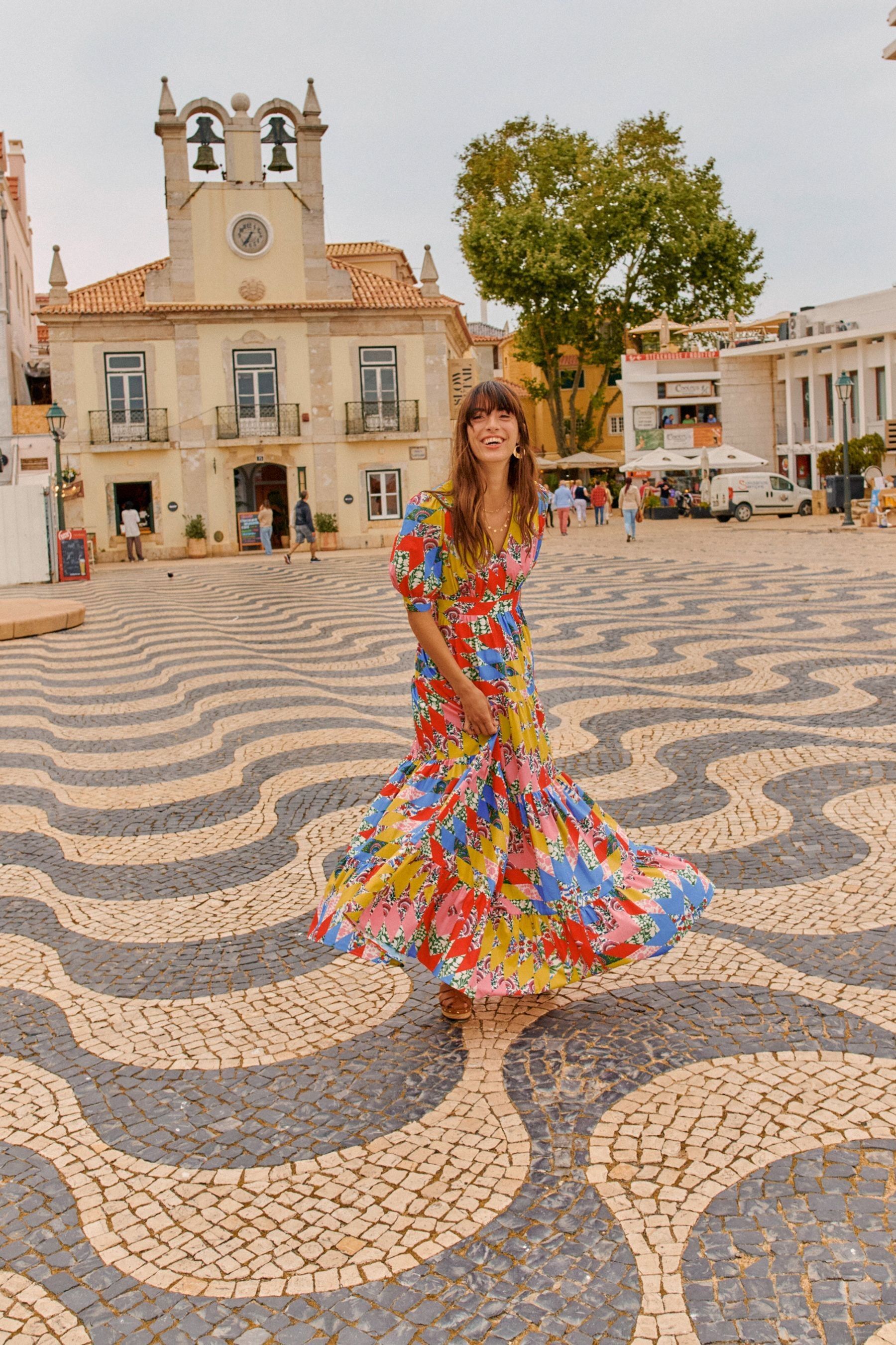 Buy Boden Yellow Bella Puff Sleeve Maxi Dress from Next Luxembourg