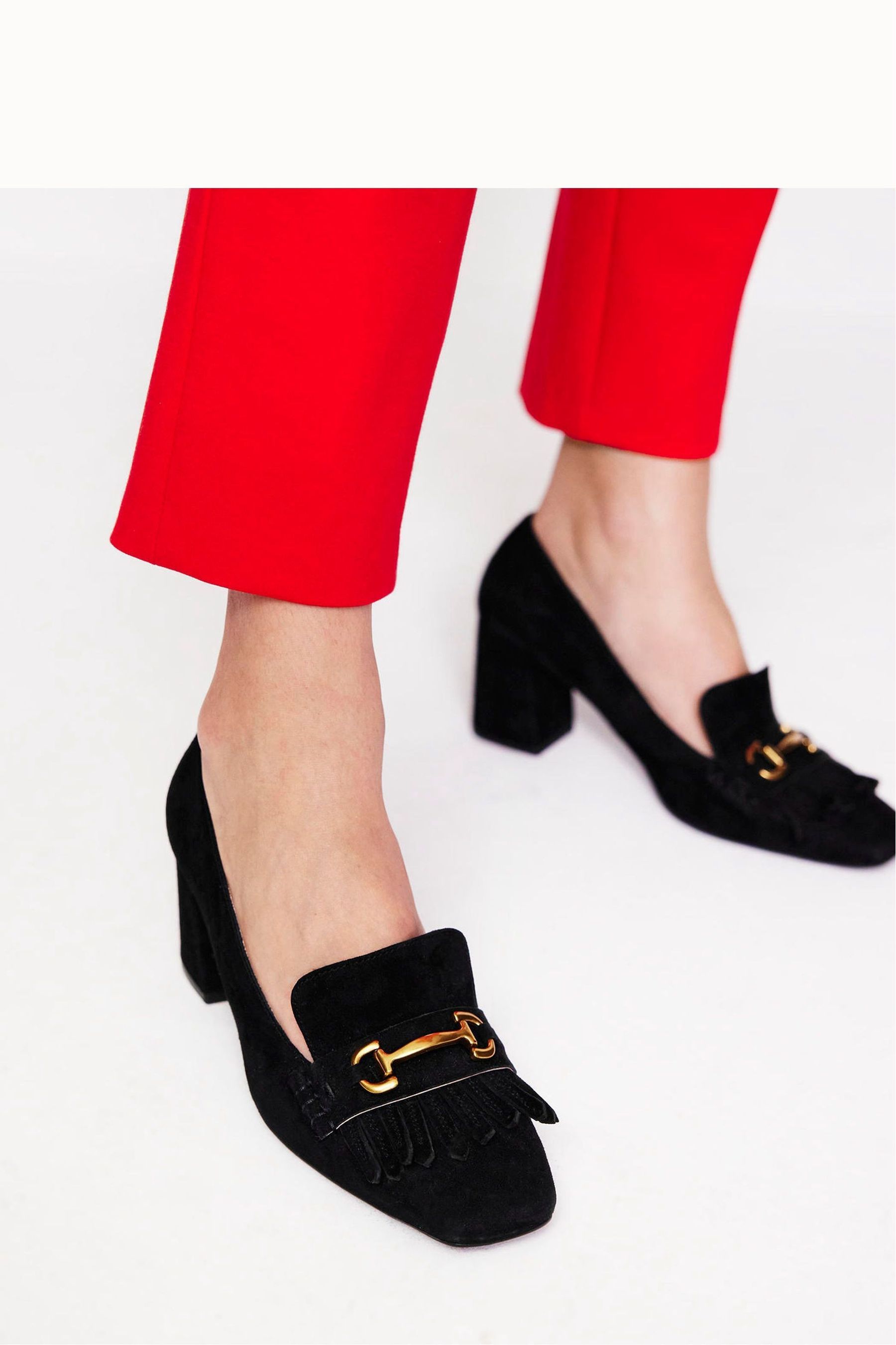 Buy Boden Black Iris Ghillie Heeled Loafers from the Next UK online shop