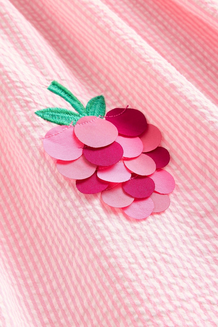 Boden Pink 100% Cotton Flutter Fruit Dress - Image 3 of 3