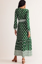 Boden Green Ophelia Wrap Midi Jersey Dress - Image 3 of 5