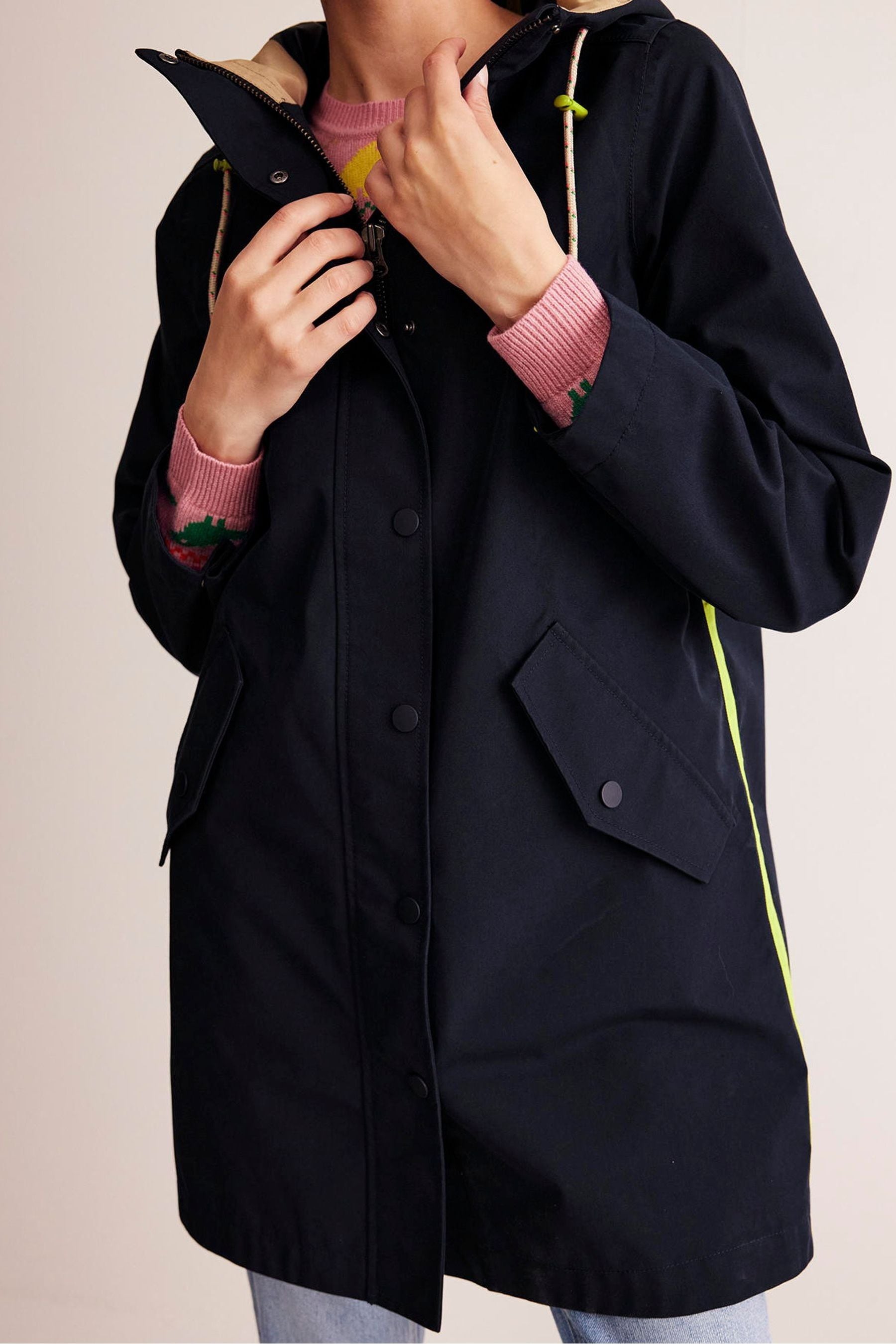 Boden black coat shop