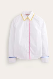 Boden White Sienna Embroidered 100% Cotton Shirt - Image 5 of 5