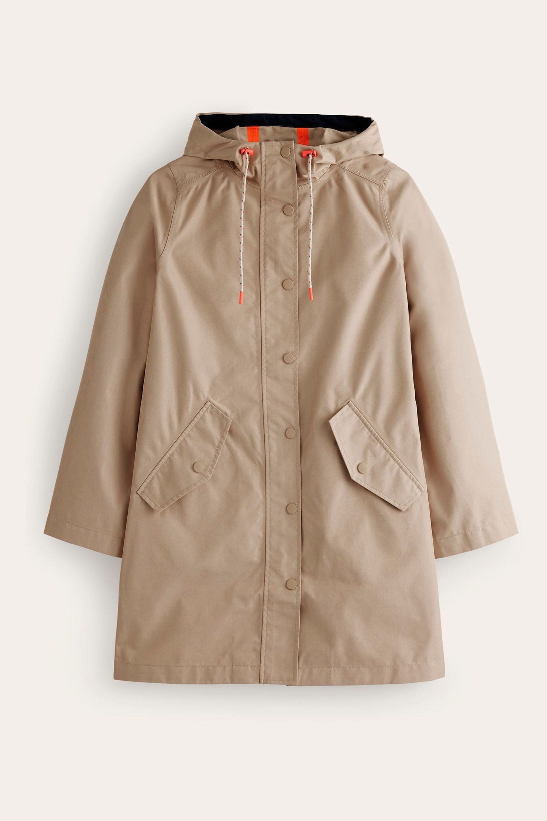 Buy Boden Natural Wells Waterproof Coat from Next Luxembourg