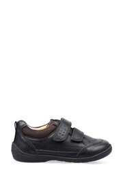 Start Rite Zig Zag Leather Rip Tape School Black Shoes - Image 1 of 6
