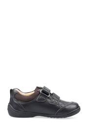 Start Rite Zig Zag Leather Rip Tape School Black Shoes - Image 3 of 6