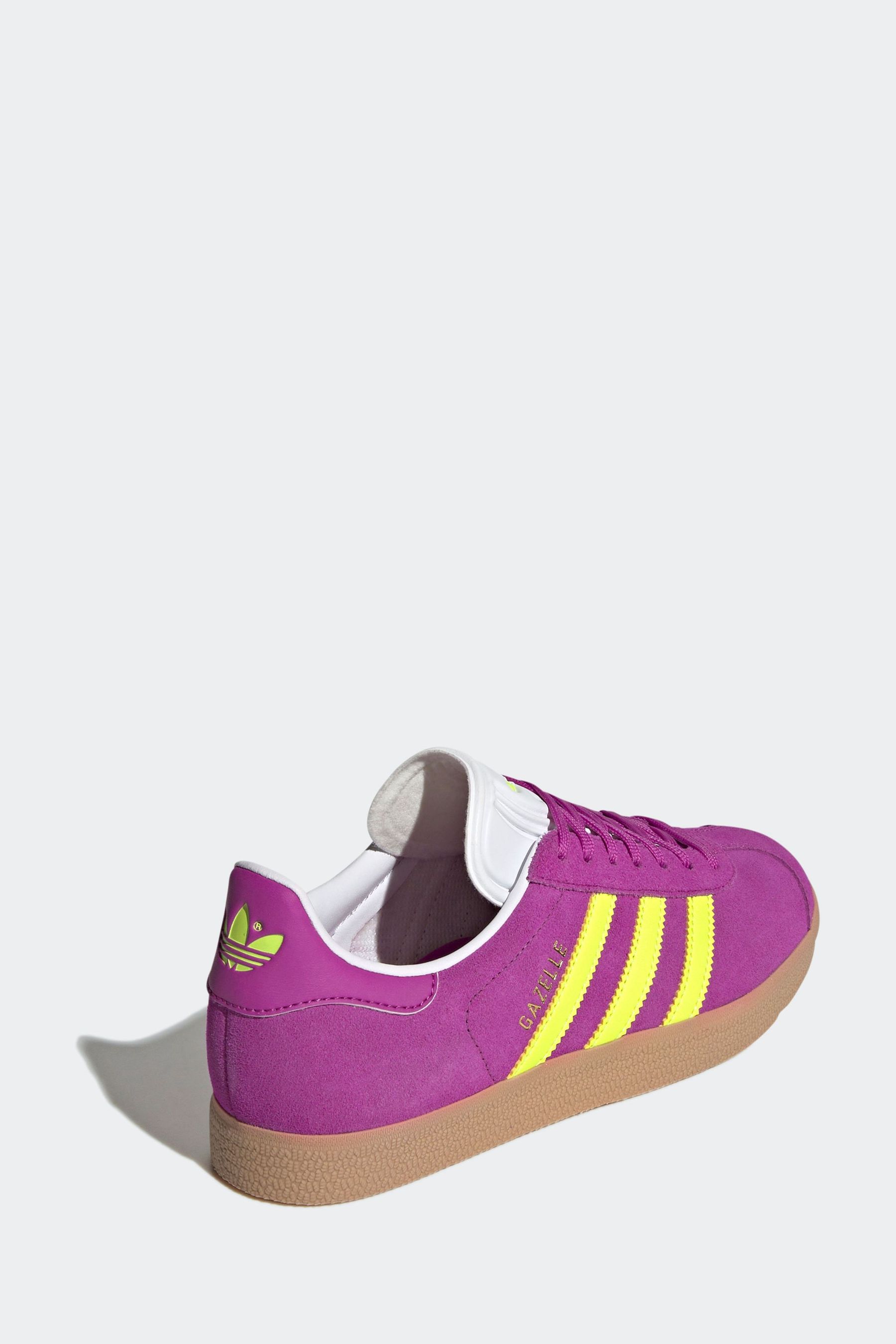 Men's purple adidas gazelle trainers top