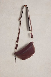 White Stuff Purple Mini Sebby Leather Sling Bag - Image 1 of 4