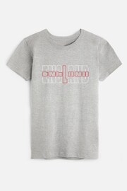 Dollymix Womens Grey 100% Cotton Personalised England T-Shirt - Image 2 of 5