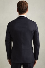 Reiss Navy Combo Db Wool-Blend Double Breasted Suit Jacket - Image 5 of 7