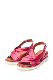 Moda In Pelle Fradel Twist Vamp Wedge Sandals - Image 2 of 4