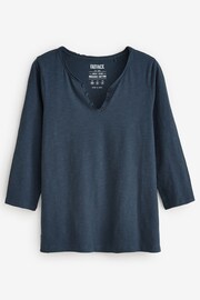 FatFace Navy Organic 100% Cotton Porter T-Shirt - Image 1 of 1