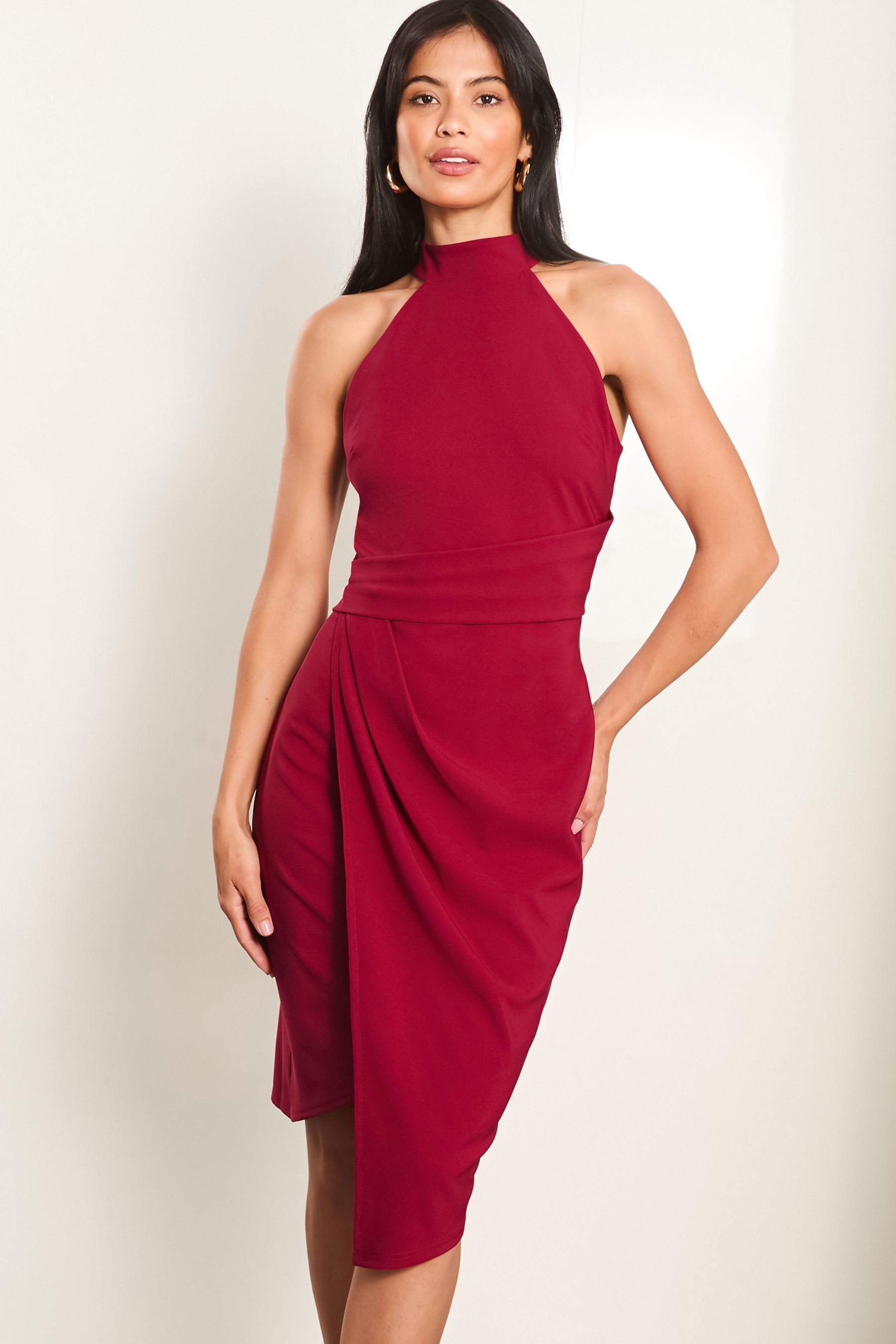 Lipsy asymmetric bodycon dress clearance