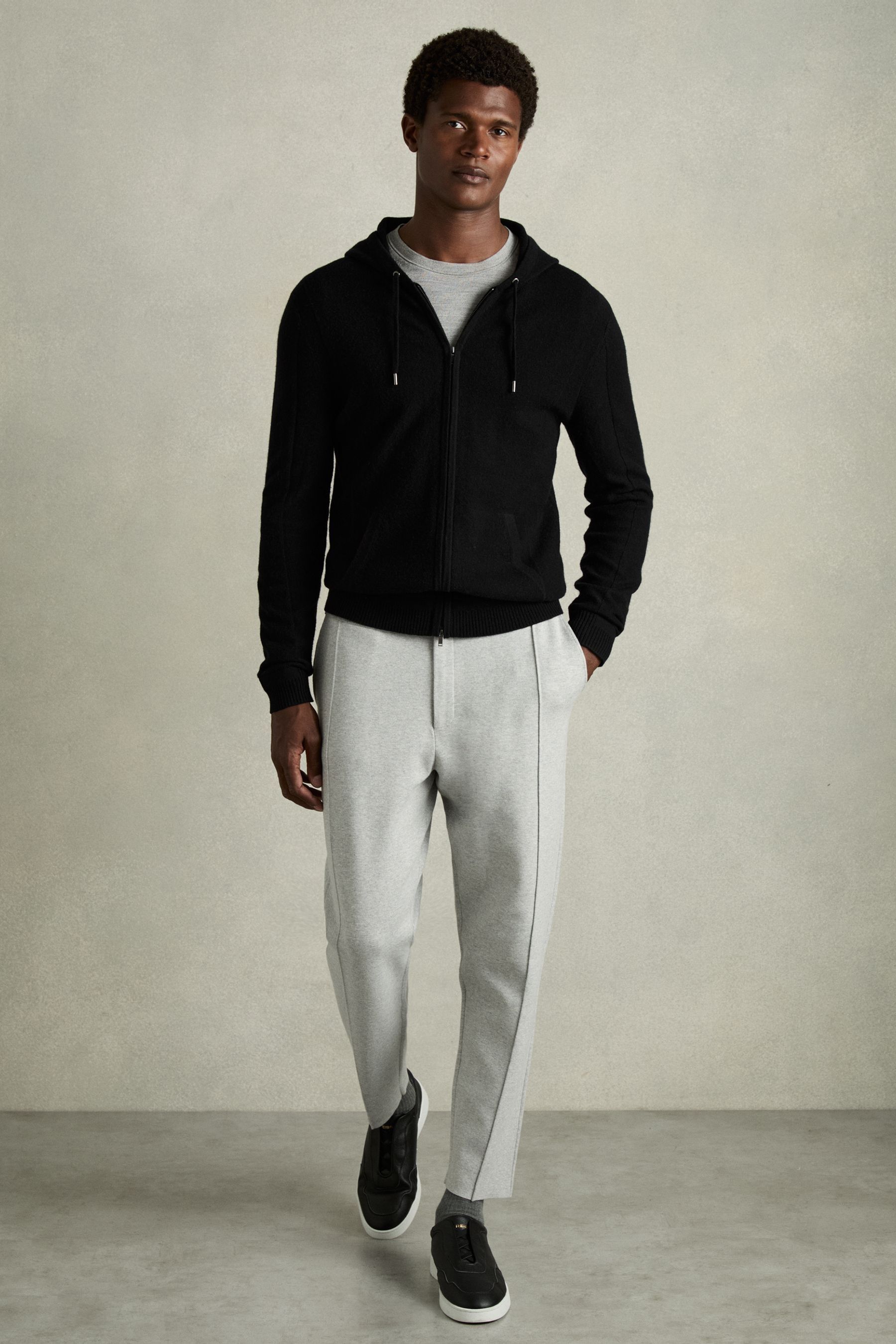 Black hoodie grey joggers outlet