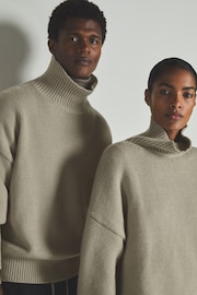 LES 100 CIEL Khaki Reiss | Les 100 Ciels Wool and Cashmere Jumper - Image 5 of 5