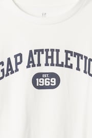 Gap White Long Sleeve  Graphic T-Shirt (4-13yrs) - Image 3 of 3