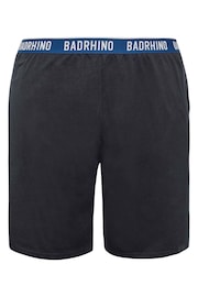 BadRhino Big & Tall Blue 100% Cotton Lounge Shorts - Image 5 of 6