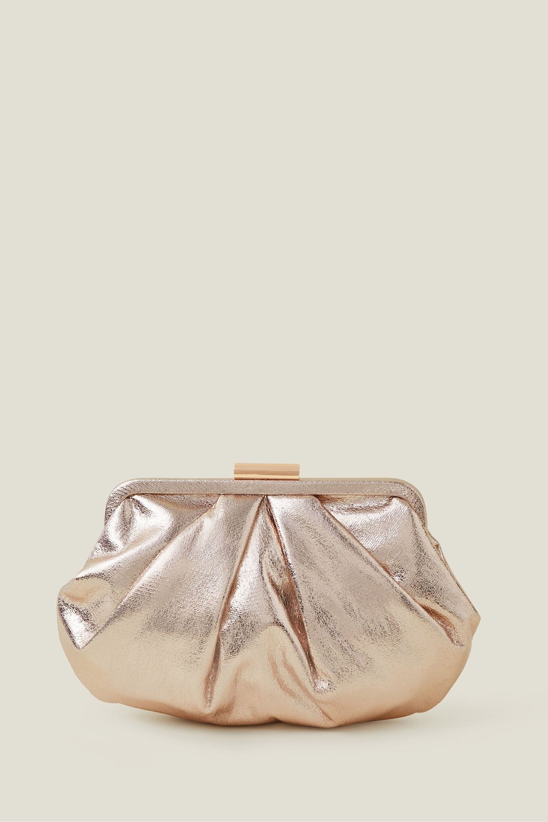 Gold clutch bag accessorize sales