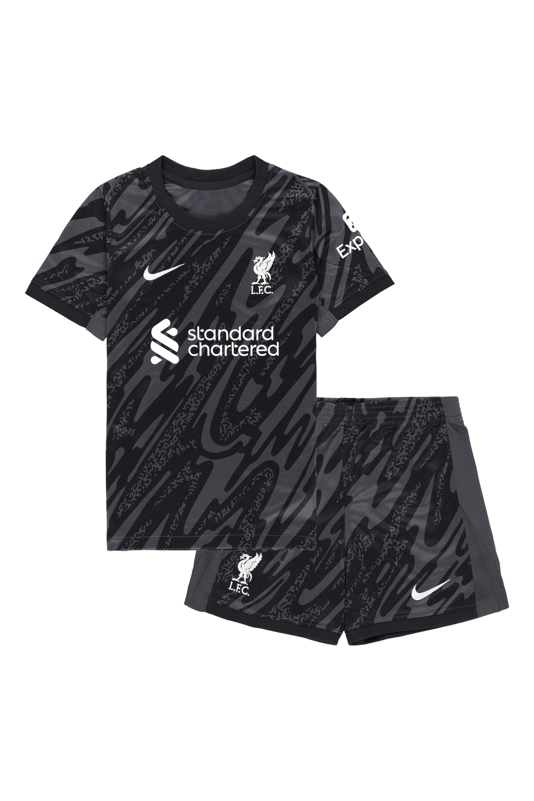 Buy Nike Multi Little Kids Liverpool Home Goalkeeper Stadium Kit 2024 25 from the Next UK online shop