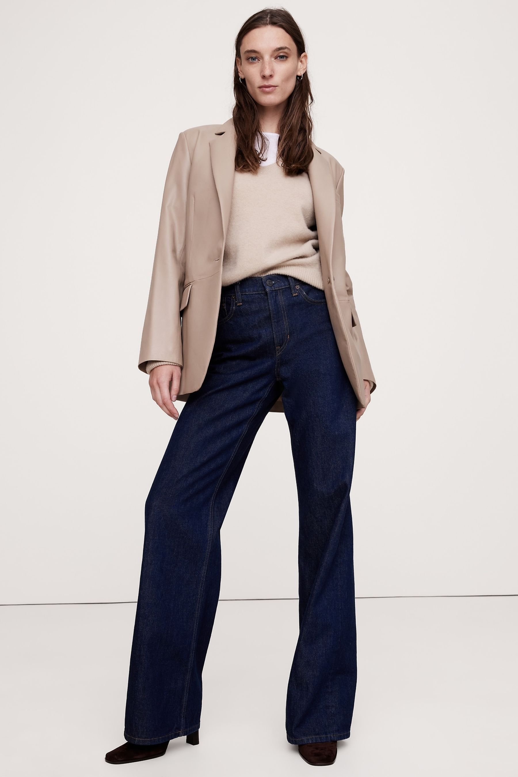 Buy Banana Republic Dark Blue The Icon Classic Wide Leg Jeans from Next Netherlands