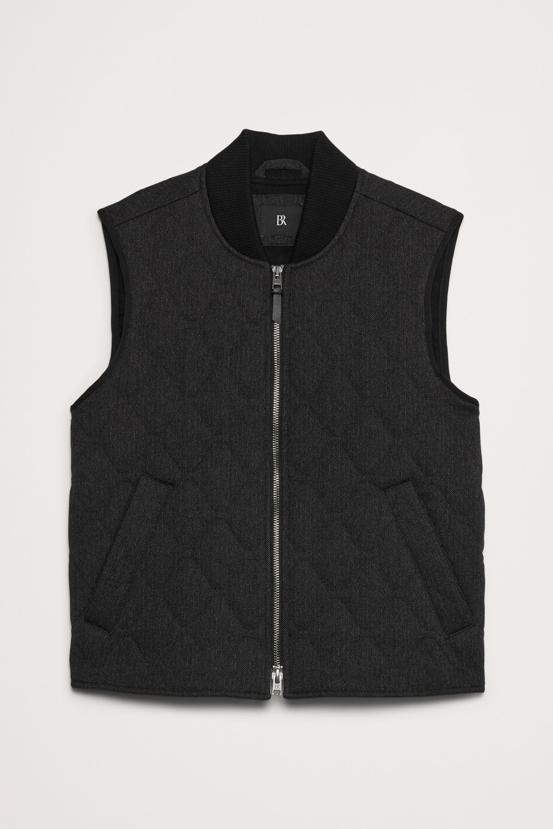 Quilted herringbone vest new arrivals