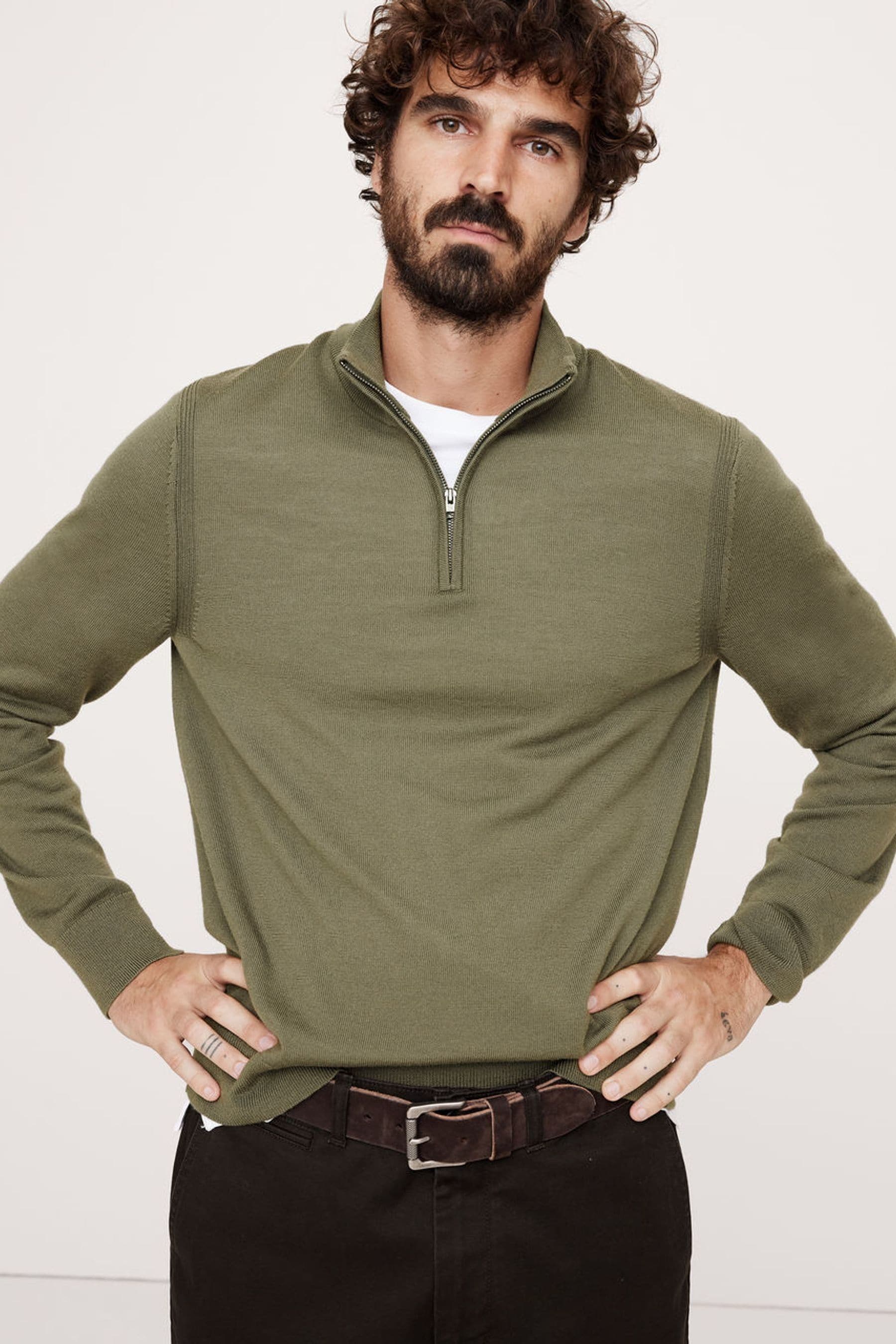 Banana republic half zip sweater online