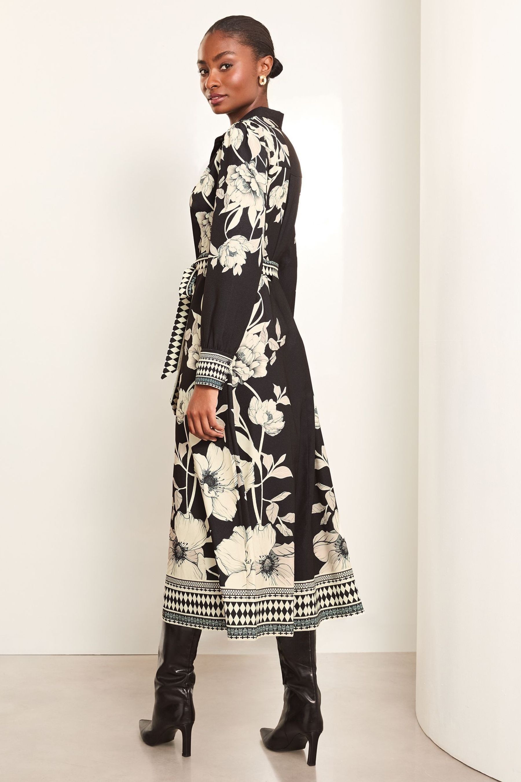 Lipsy floral shirt dress hotsell