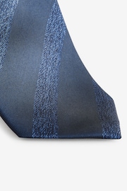 Blue Tonal Stripe - Silk Design Tie - 圖片 2，共 3