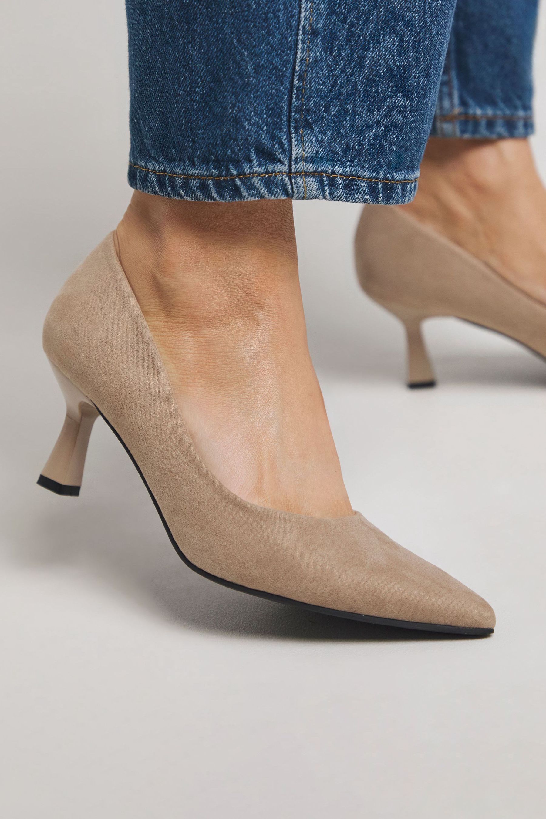 Buy JD Williams Natural Pointy Toe Classic Court Shoes In Extra Wide Fit from Next Malta