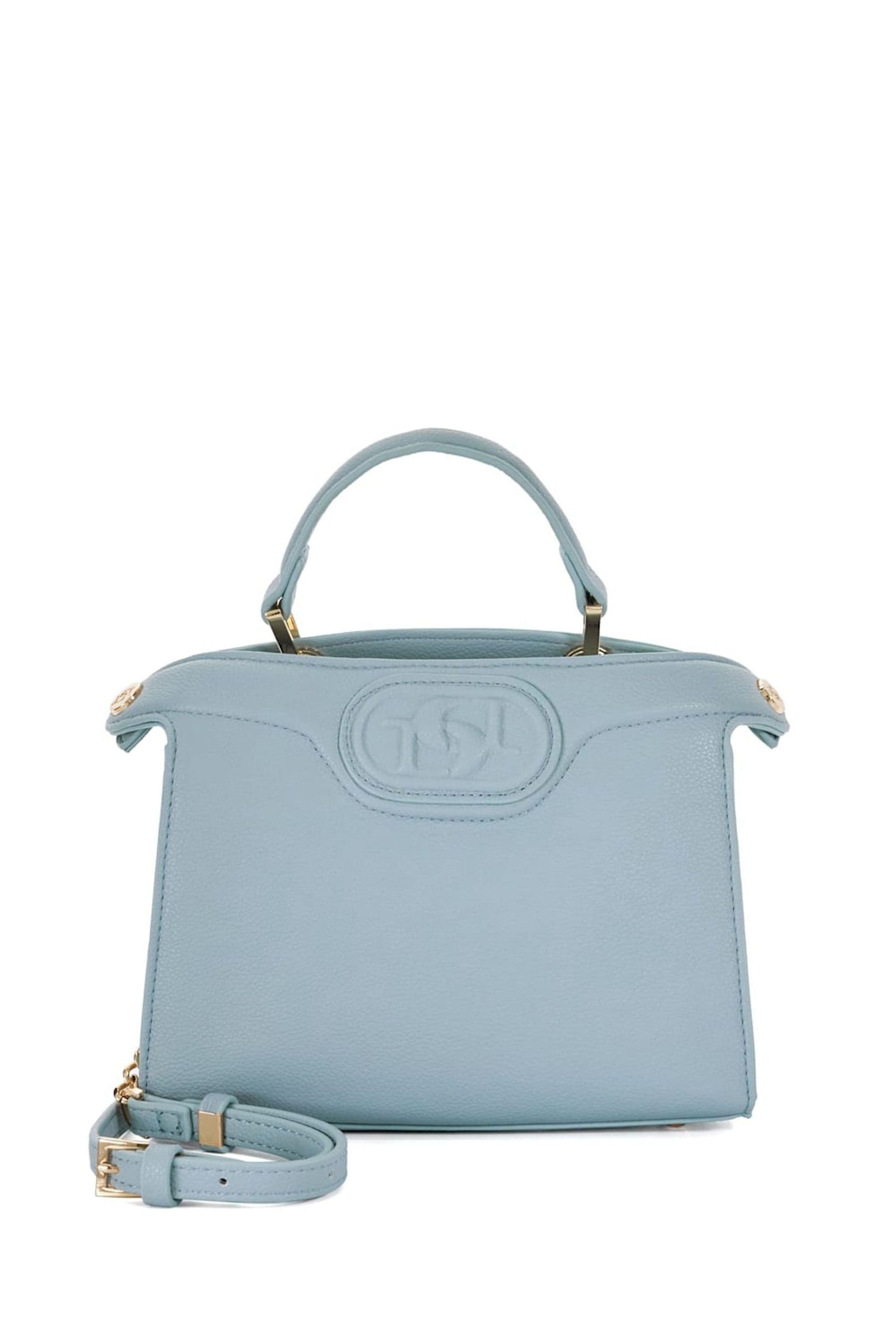 Dune London Blue Daily Medium Winged Grab Bag