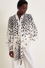 Monsoon Black Octavia Spot Blouse - Image 1 of 5