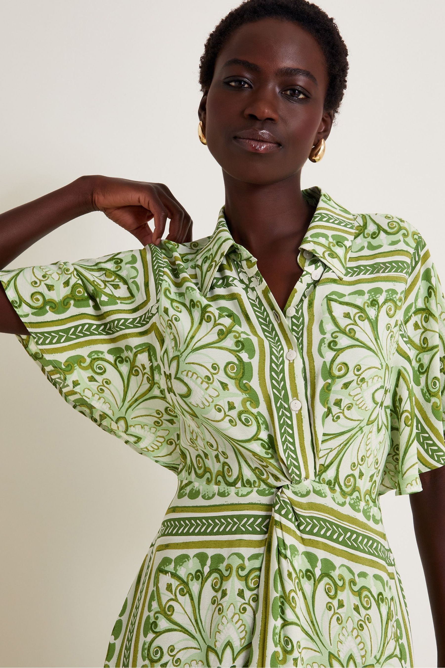 Monsoon green dress shop