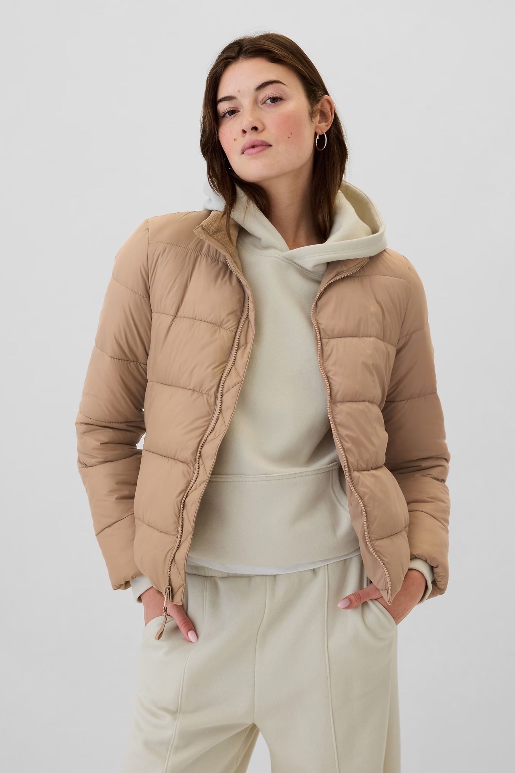 Gap Beige ColdControl Puffer Jacket
