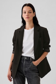 Gap Black Brushed Twill Blazer - Image 1 of 5