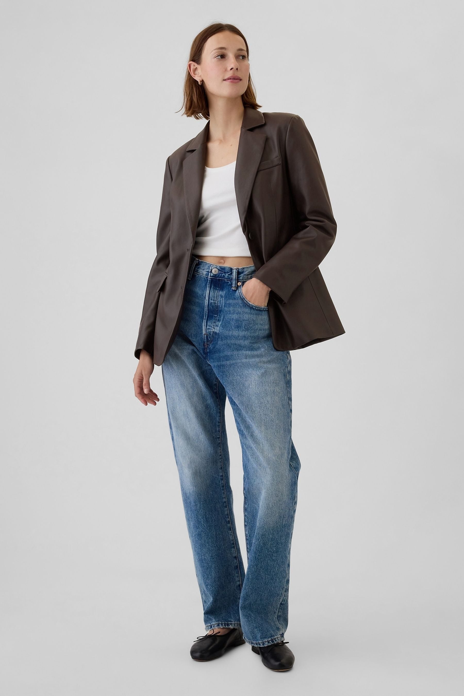 Gap boyfriend blazer top