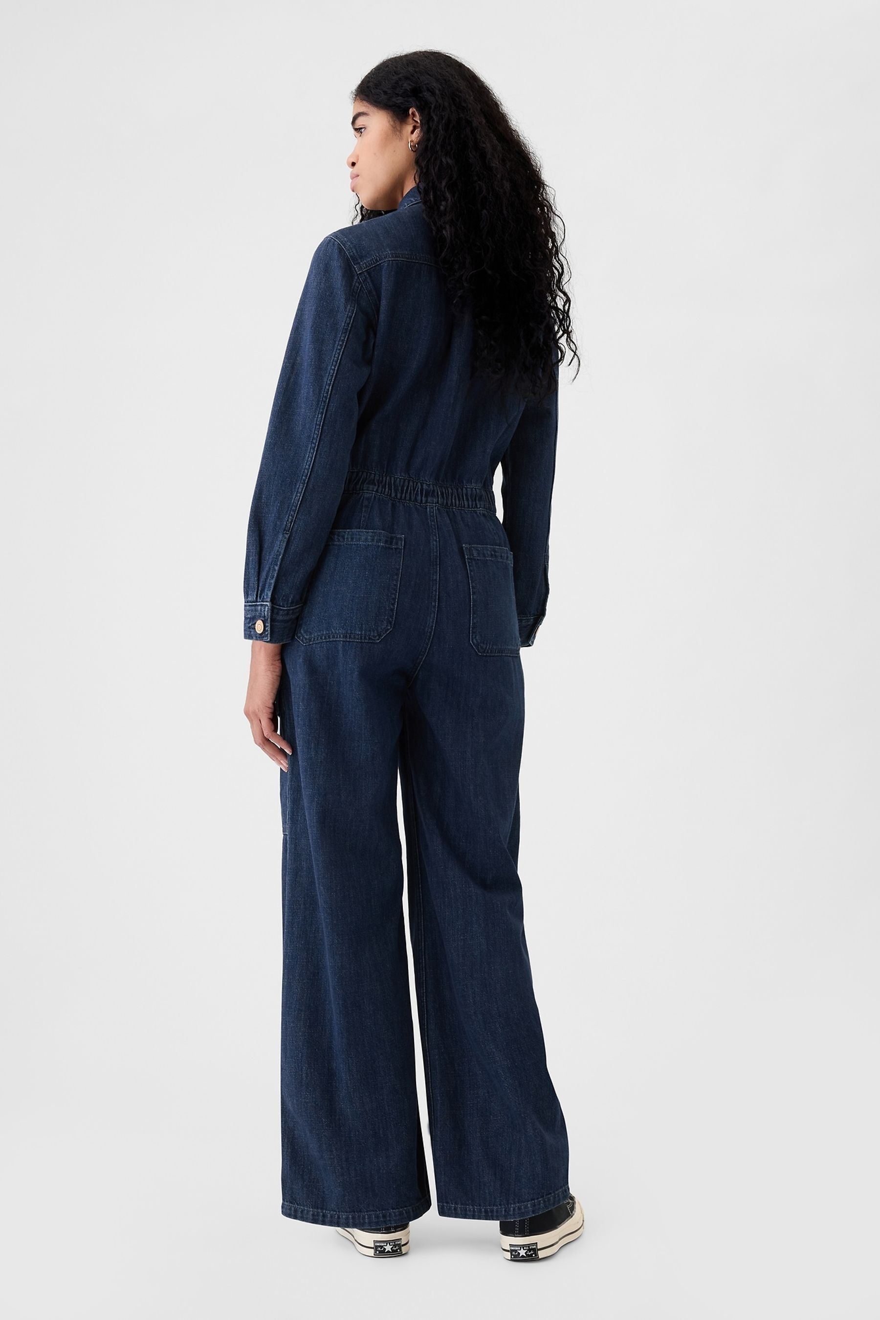 Buy Gap Blue Denim Cargo Jumpsuit from the Next UK online shop