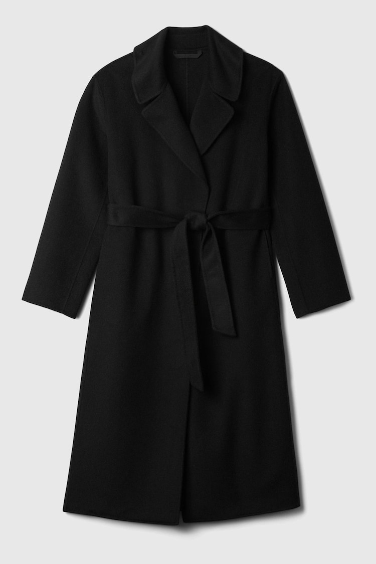 Gap Black Belted Double Faced Wool-Blend Coat - Image 5 of 5