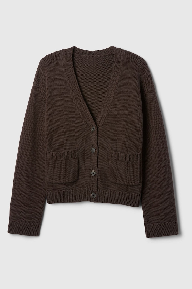 Gap Brown Pocket Cardigan Jumper - Image 5 of 5