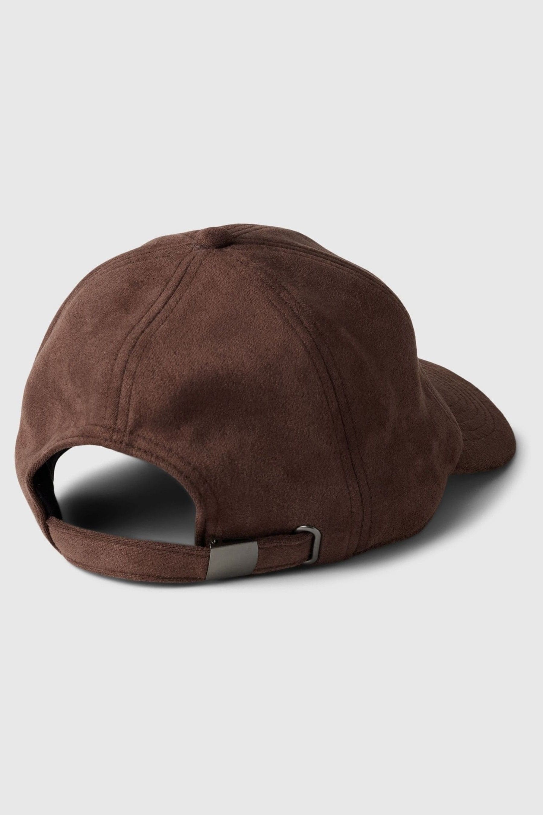 Buy Gap Brown Suede Adult Faux Leather Baseball Hat from the Next UK online shop