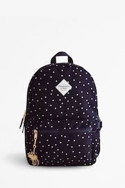 Abercrombie & Fitch Blue Polka Dot Backpack - Image 1 of 6