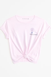 Abercrombie & Fitch Pink California Tennis Cross-Front Logo T-Shirt - Image 1 of 2