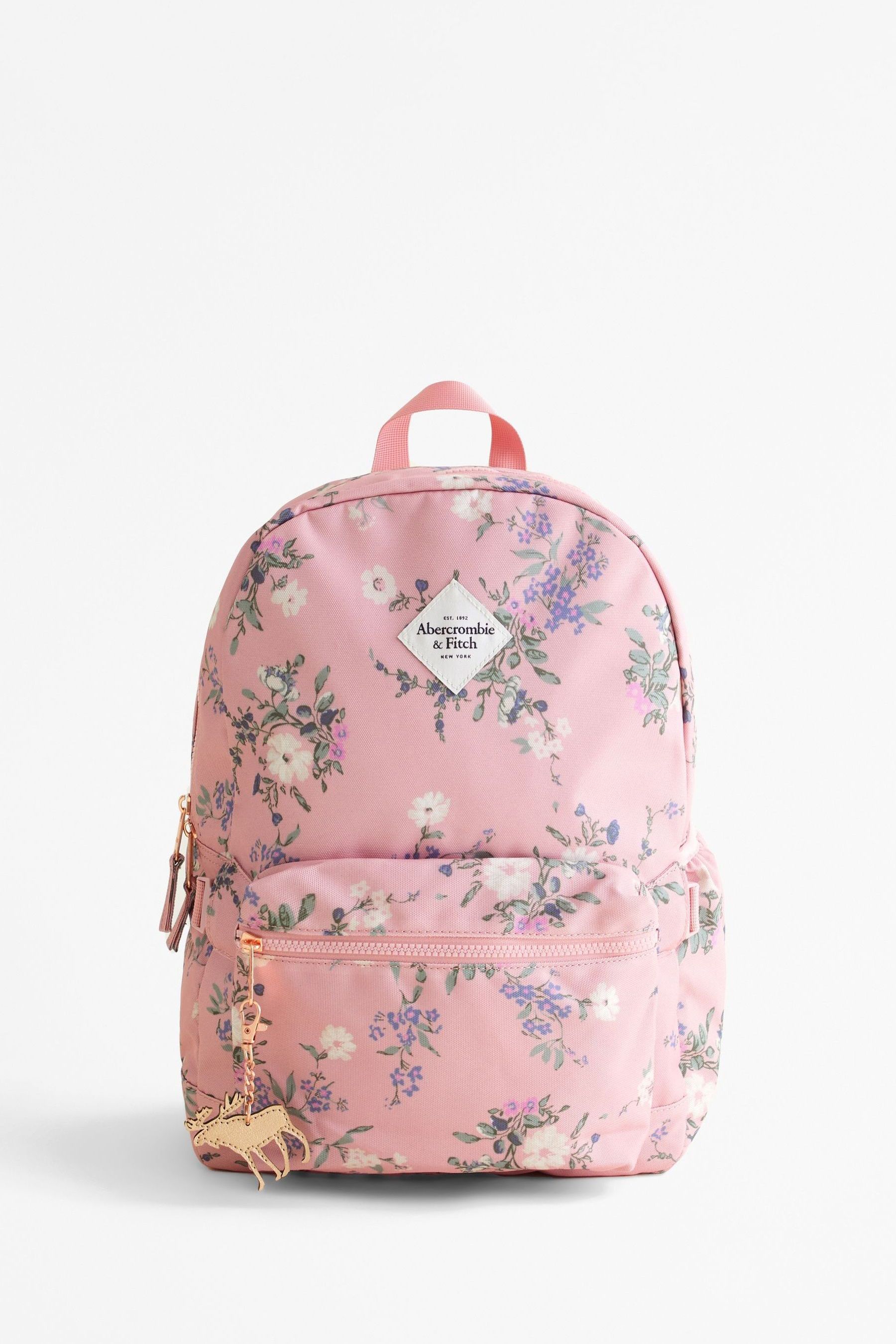 Abercrombie Fitch Pink Floral Backpack